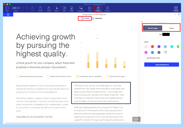 Pdf redactor online