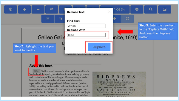 Pdf text editor online