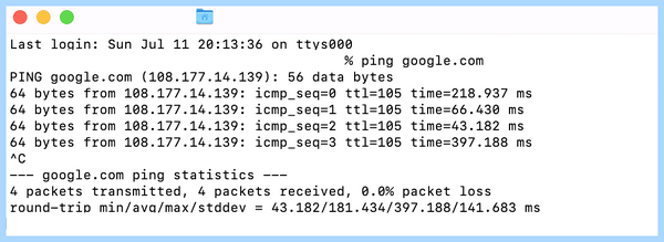 Ping что это