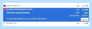 Pointing device driver