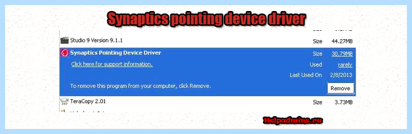 Pointing device driver