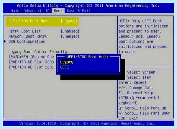 Press a key to reboot