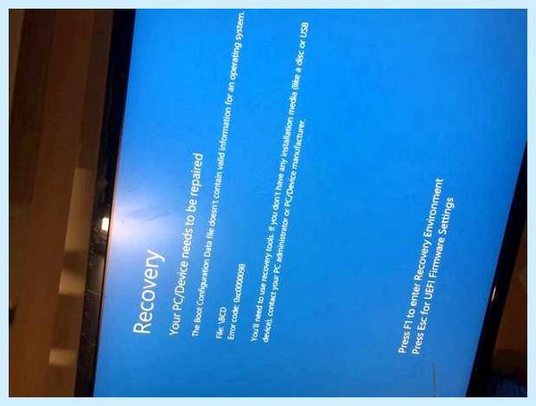 Recovery your pc