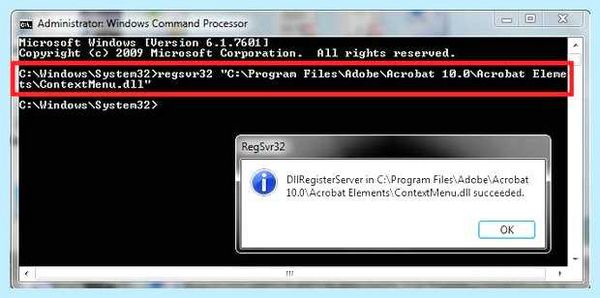 Regsrv32 как зарегистрировать dll