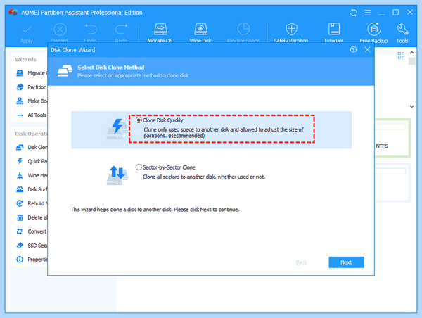 Replace hard disk