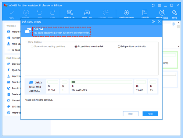 Replace hard disk