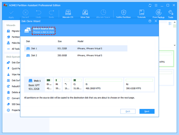 Replace hard disk