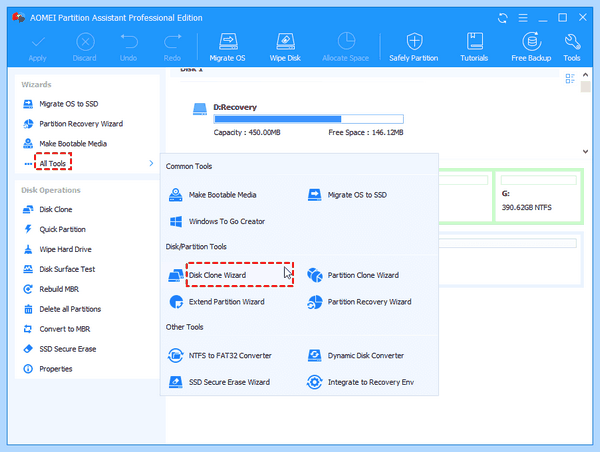 Replace hard disk