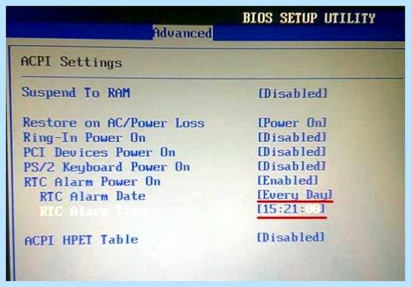 Restore on ac power