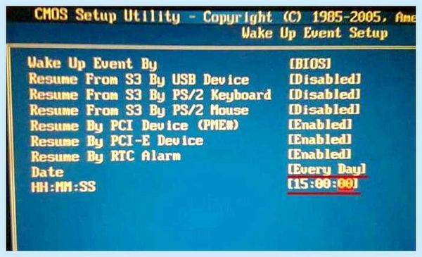 Restore on ac power