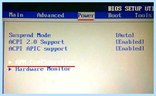 Restore on ac power