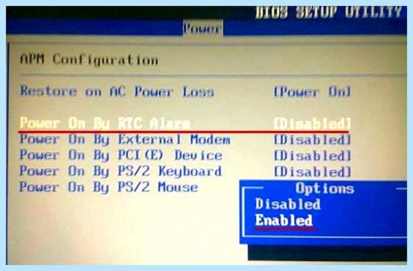 Restore on ac power