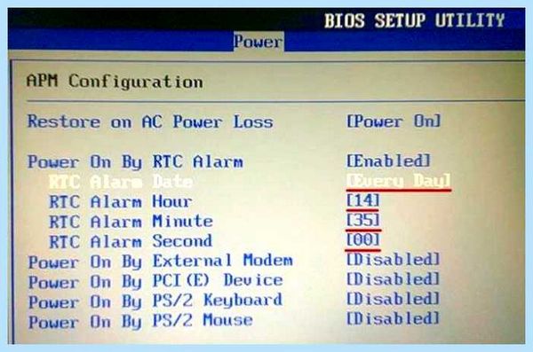 Restore on ac power