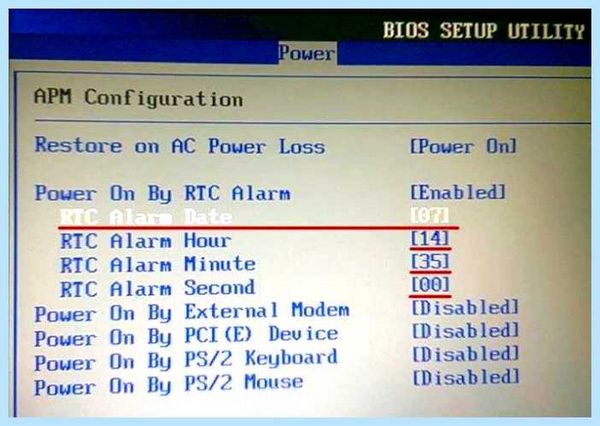 Restore on ac power