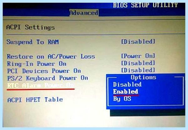 Restore on ac power