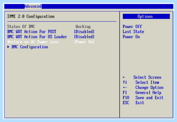 Restore on ac power