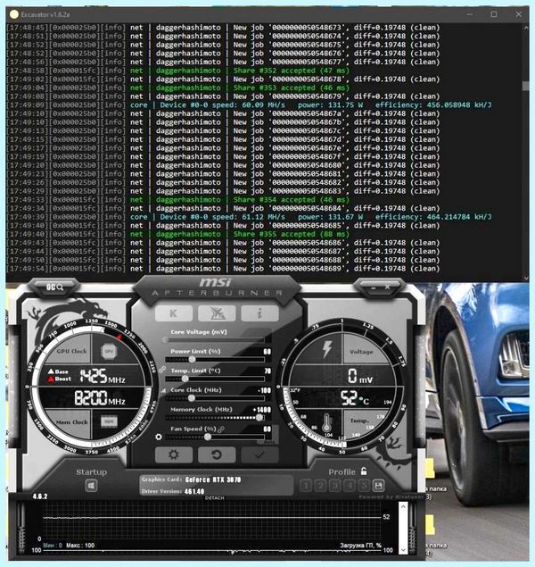 Rtx 3070 palit jetstream майнинг