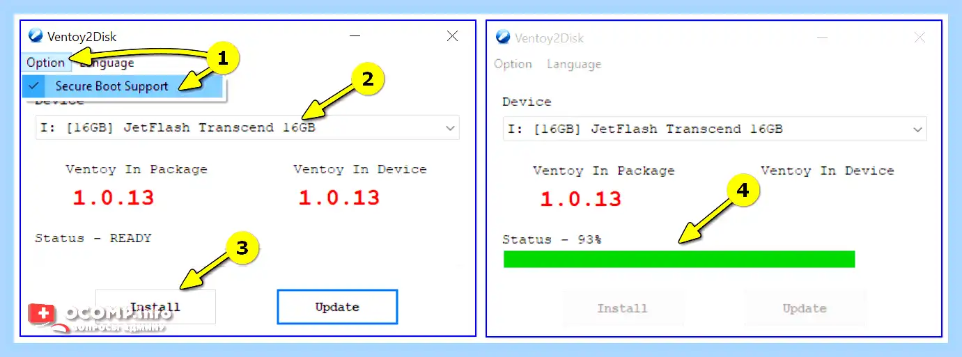 Rufus записать windows 10