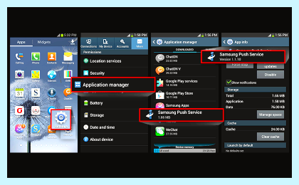 Samsung push service