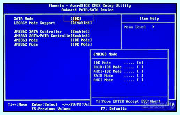 Sata controller mode что это