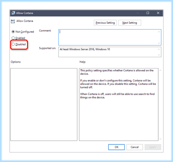 Search and cortana application как отключить (search, cortana, application, отключить, сенсорной панели) Search and cortana application как отключить