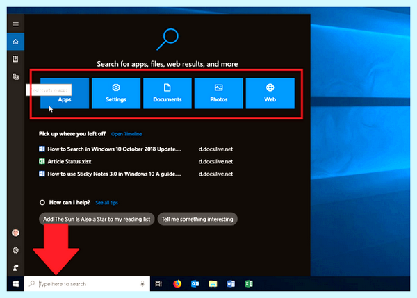 Search app windows 10 что это