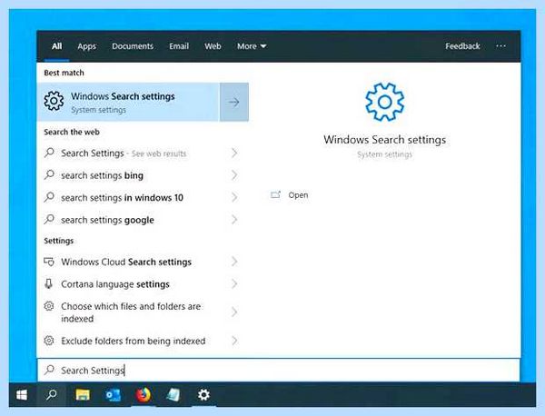 Search application windows 10 как отключить
