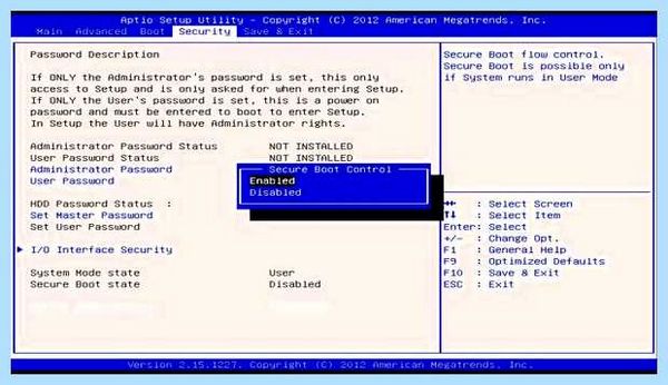 Secure boot bios что это
