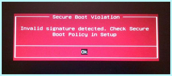 Secure boot enabled