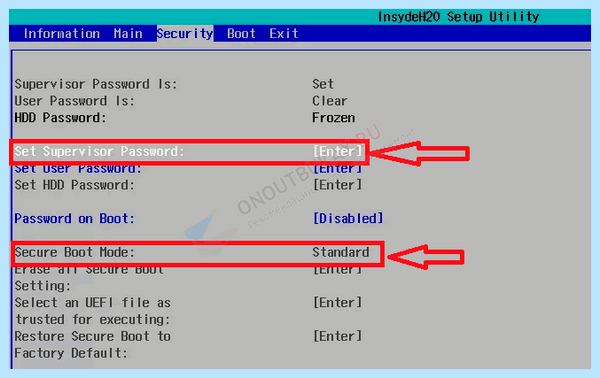 Secure boot fail