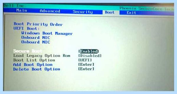 Secure boot fail