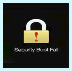 Secure boot fail