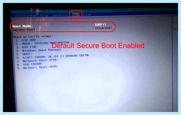 Secure boot fail