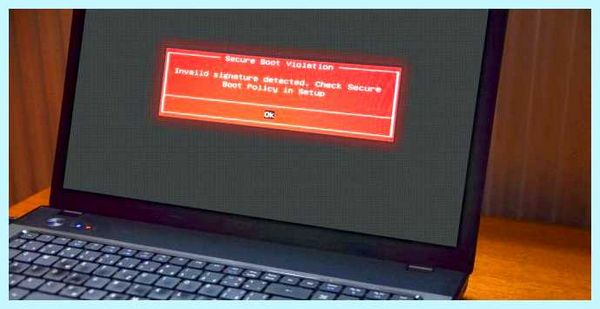 Secure boot отключить