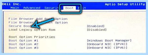 Secure boot в биосе что это