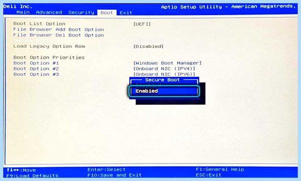 Secure boot в биосе что это