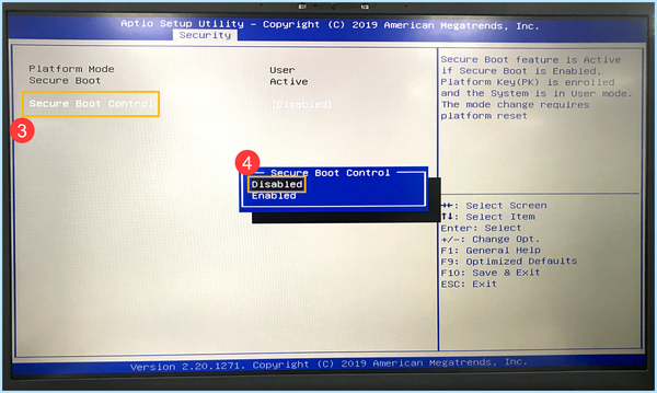 Secure boot violation
