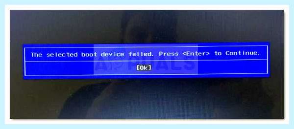 Selected boot device failed (selected, boot, device, failed, your computer) Selected boot device failed