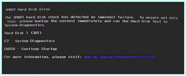 Smart disk error