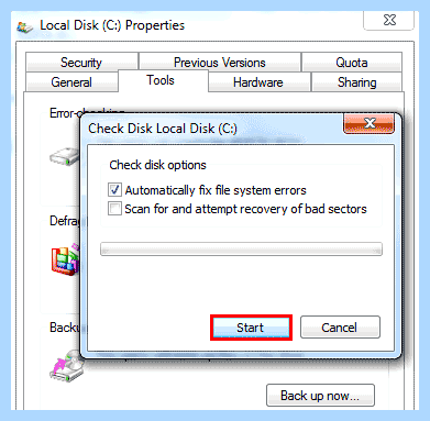 Smart disk error