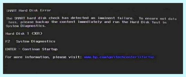Smart disk error