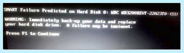 Smart failure predicted on hard disk (smart, failure, predicted, hard, disk) Smart failure predicted on hard disk