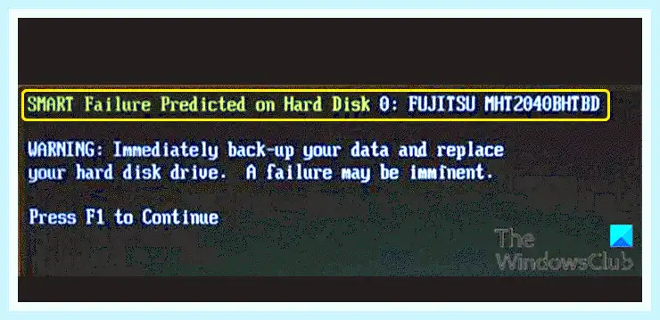 Smart failure predicted (smart, failure, predicted, Failure Predicted Hard) Smart failure predicted
