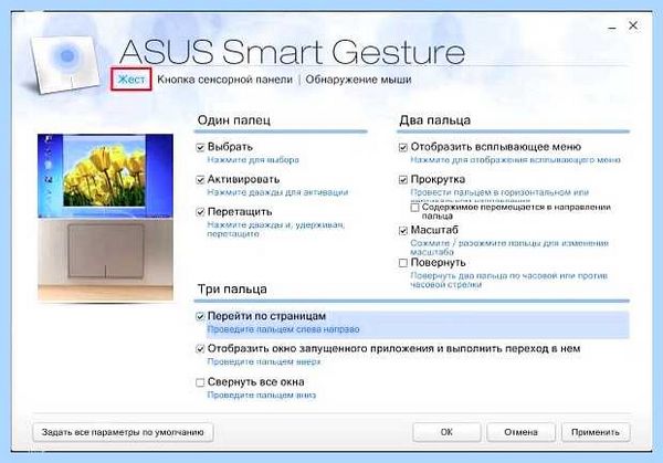 Smart gesture что это