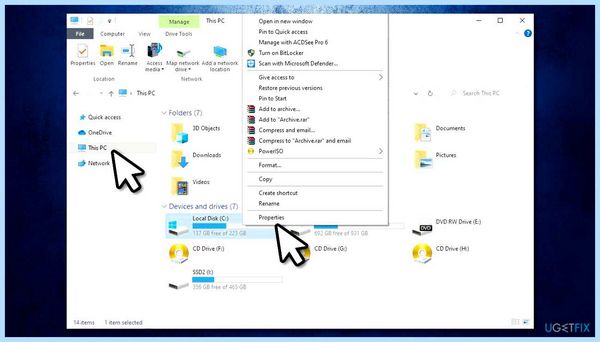 Smart hard disk error 301 hp
