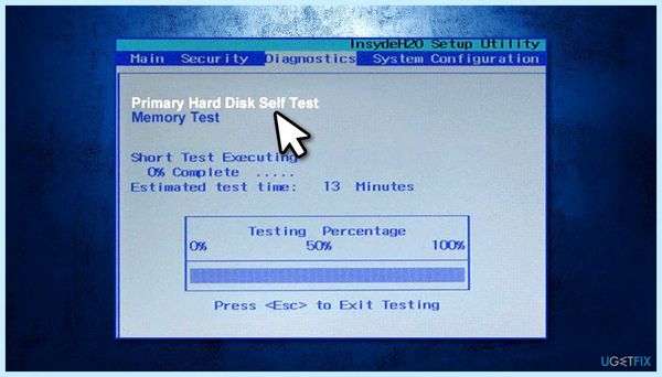 Smart hard disk error 301 hp