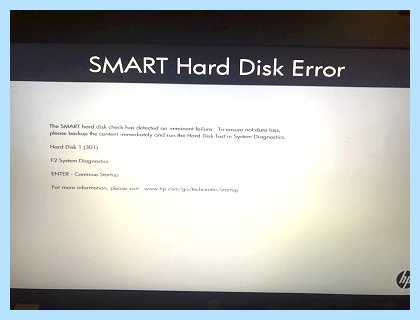 Smart hard disk error 301