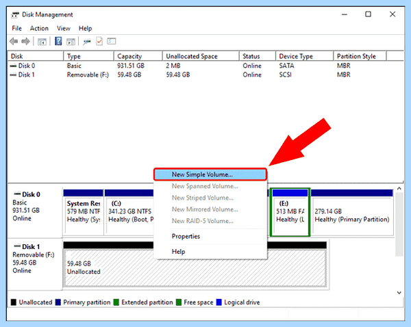 Ssd диск не определяется в windows 10 (диск, определять, windows, кнопкой мыши, правой кнопкой) Ssd диск не определяется в windows 10