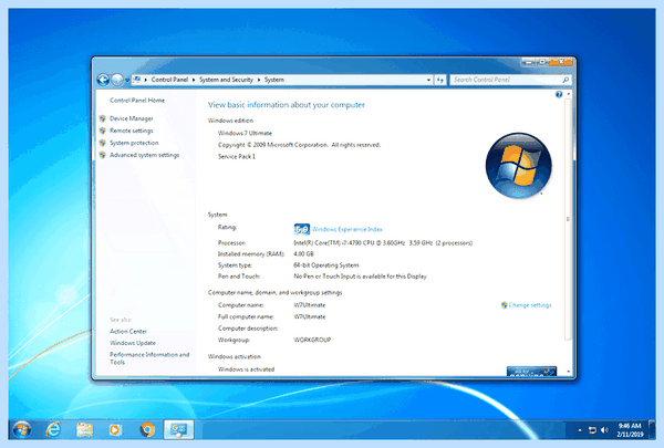 64 битная версия windows не составит