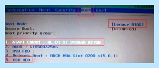Acer boot failed